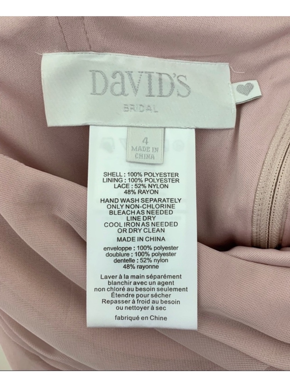 One-Shoulder Dusty Rose Evening Gown with Side Slit - Picture 6 of 6